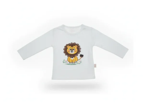 Adorable Imported Tracksuit Set – Lion Cub Theme - 4-Piece inner shirt