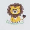 Adorable Imported Tracksuit Set – Lion Cub Theme - 4-Piece lion cub closeup