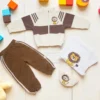 Adorable Imported Tracksuit Set – Lion Cub Theme - 4-Piece second image set