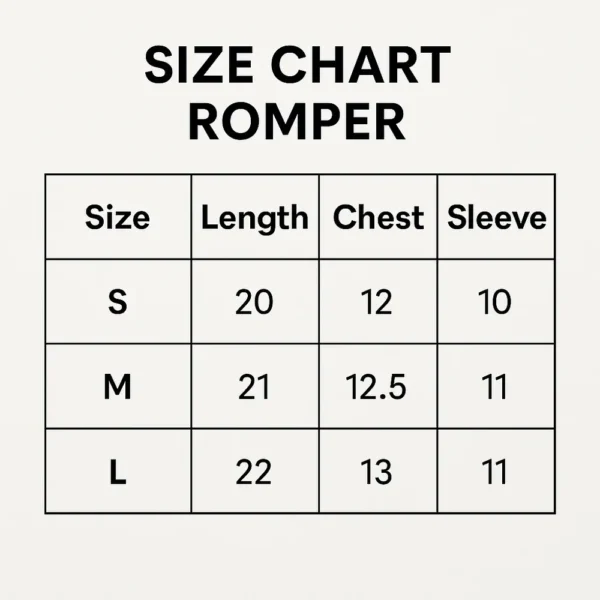 MICHLEY Flannel Baby Jumpsuit – Double Zipper Cute Animal Romper for Girls, Autumn & Winter Outfit size chart
