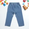 Toddler Boys Cartoon Bear Print Sweatshirt & Denim Pants Set – 2Pcs Baby Outfit pants backside