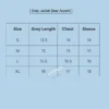 hoodie jacket bear accent size chart