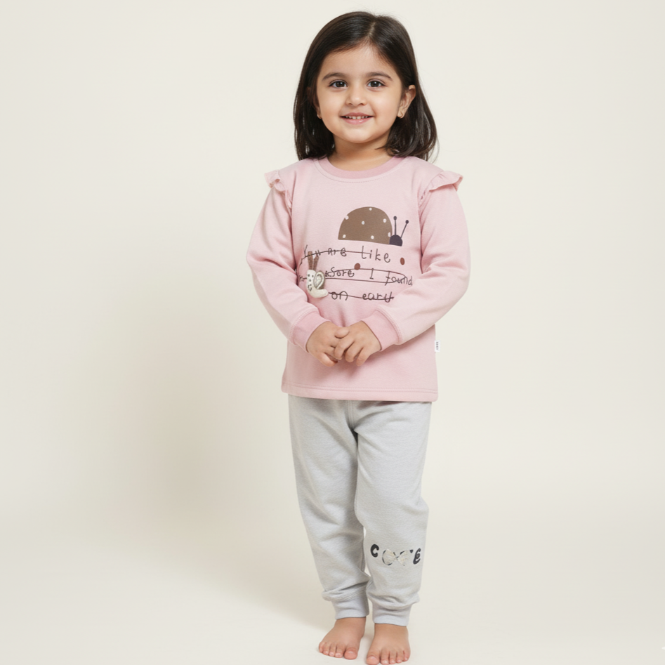 1 Imported Winter Tracksuit for Girls – Pink Ladybug Design - 2-Piece Suit featured image and how it looks