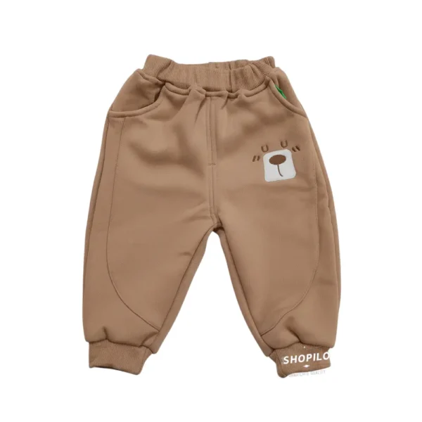 Imported Baby Bear Accent Winter Tracksuit for Infants 2 Piece - Brown Color pajama