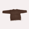 Imported Baby Girl Winter Suit with Bows - Brown – Full Sleeves Two-Piece Outfit shirt back (1)