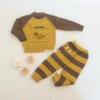 Imported Knitted Dino Sweater & Pants Set for Toddlers – Warm Winter Outfit FRONT MAIN FEATURED IMAGE