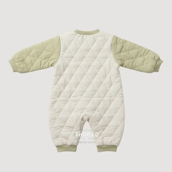 Imported Parachute Baby Romper for Winter – Cute Dino Design backside
