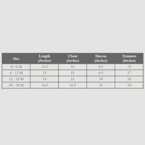 Imported Winter Sweater & Trouser Set – 4 Colors Block Unisex Outfit size chart table guide