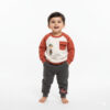 Imported Winter Sweatshirt and Trouser Set – Cartoon Print, Round Neck how it looks