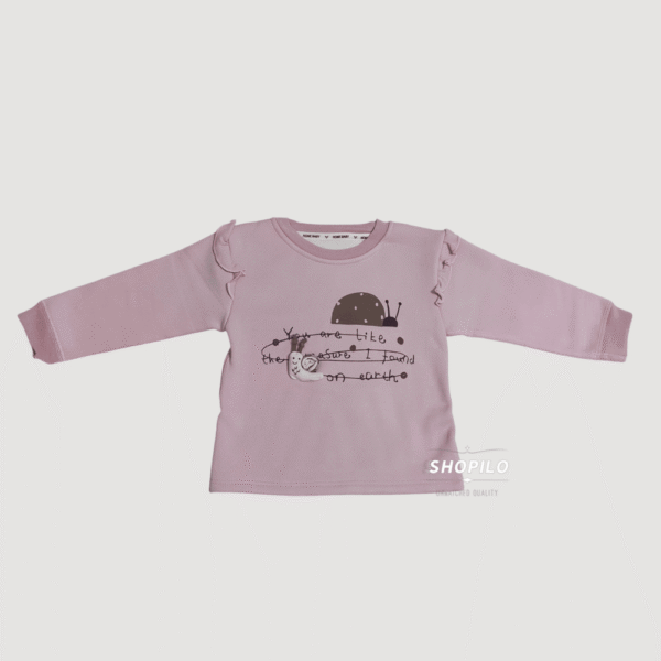 Imported Winter Tracksuit for Girls – Pink Ladybug Design - 2-Piece Suit shirt (1)