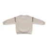 Imported Winter Wear Chic Beige Baby Girl Sweatshirt – Bonjour Paris Design, Soft Fabric backside view