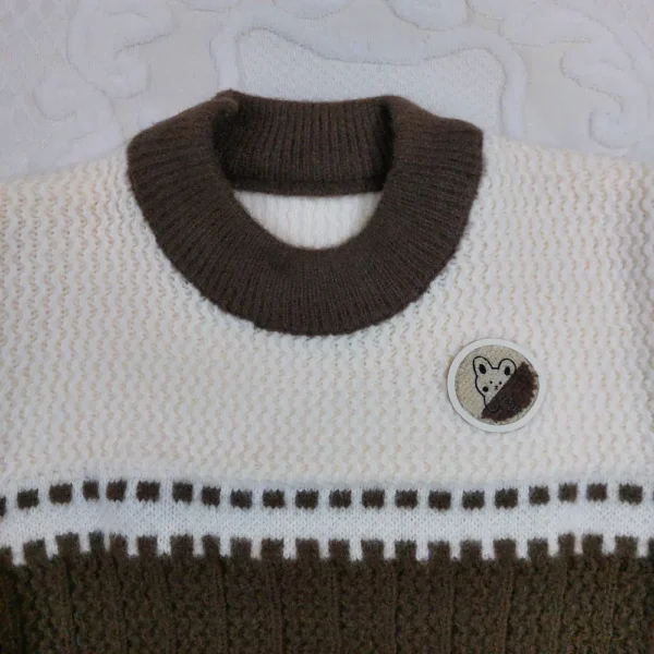 Imported Knitted Sweater for Winter - Unisex fabric closeup
