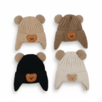 Knitted Winter Cap Available in 4 Colors (1Y-30M)- Cute Teddy Ear - Imported OUT-OF-STOCK!!!