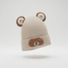 Knitted Winter Cap - Baby Bear Ears – 6 Colors - Imported off white variation