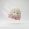 Lovely Bear Knitted Winter Imported Cap – 4 Colors pink variation