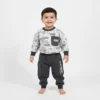 Sweatshirt & Cargo Pant Set – Imported Smiley Print Outfit how it looks