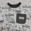 Sweatshirt & Cargo Pant Set – Imported Smiley Print Outfit shirt fabric closeup