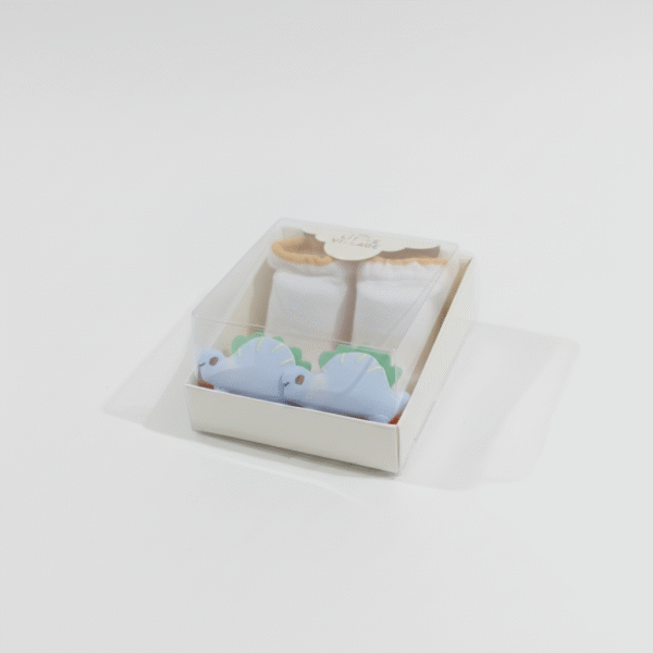 The Little Village Baby Socks - Mustard (Soft Cotton) – 3D Animal Design mustard front