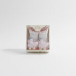 The Little Village Pink Baby Socks (Soft Cotton) – 3D Animal Design pink front view