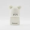 Beanie Cap & Neck Warmer Set for Winters white color variation