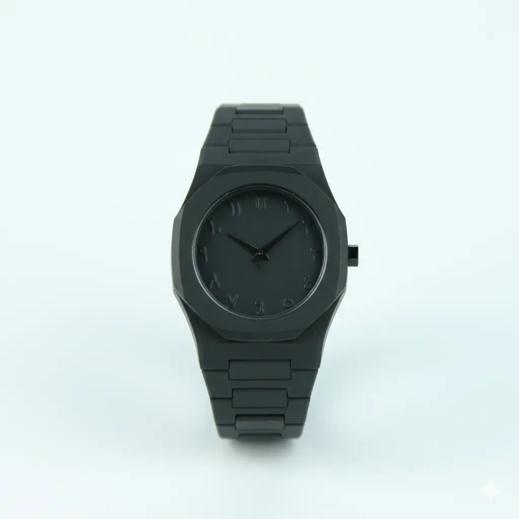Arabic Aura Watch - Adjustable black