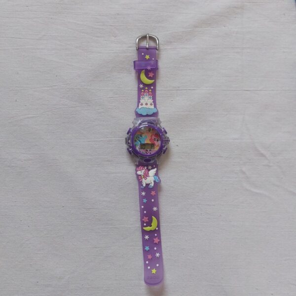 Character Kids Musical Blinking Watch purple