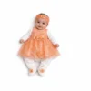 Cute Gift Pack, Newborn Baby Girls, 4PC, 2 Colors Available orange how it looks wearing