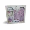 Cute Gift Pack, Newborn Baby Girls, 4PC, 2 Colors Available purple box view