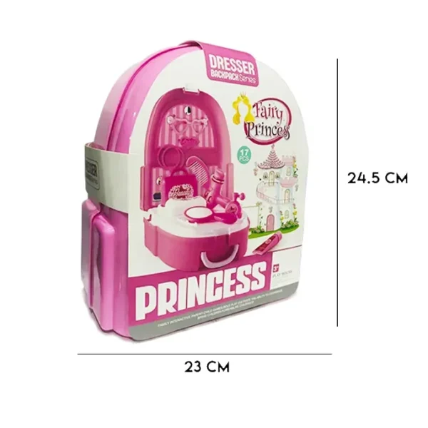 Fairy Princess Dresser Backpack - 19 Pieces dimensions