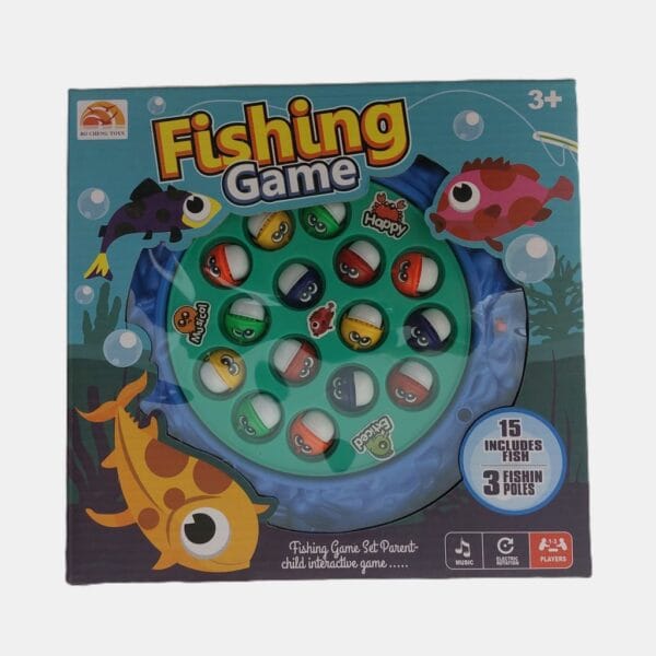Interactive Fishing Game with Music blue variation