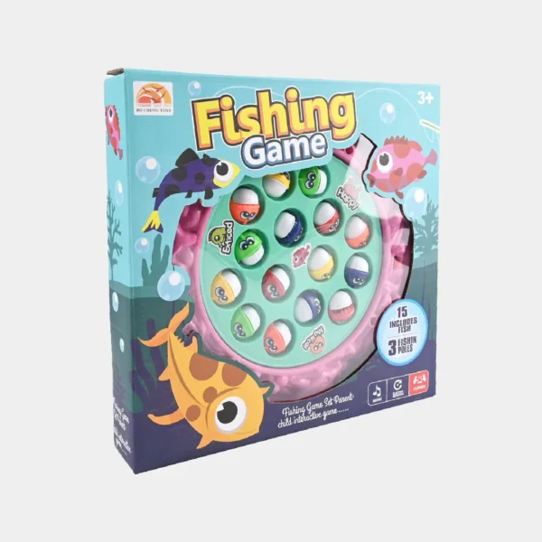 Interactive Fishing Game with Music pink variation