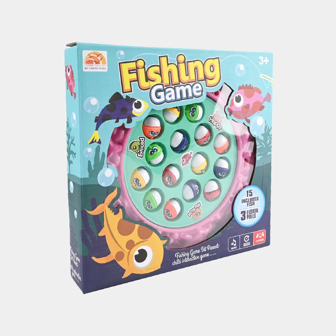 Interactive Fishing Game with Music pink variation