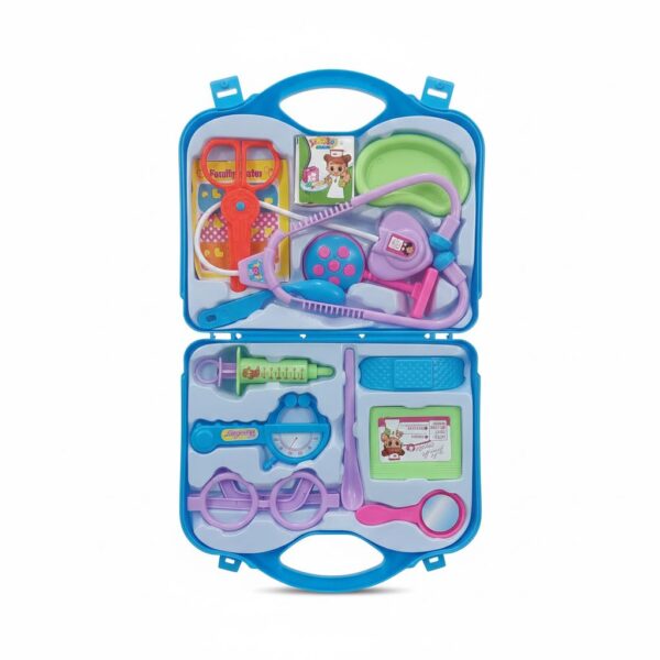 Medical Angel Kids Doctor Play Set blue inner