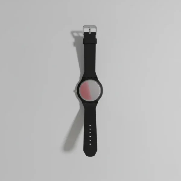Sleek Digital Touch Watch – Silicon Strap BACKSIDE