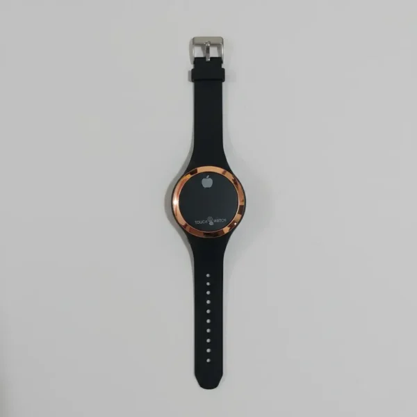 Sleek Digital Touch Watch – Silicon Strap RUST
