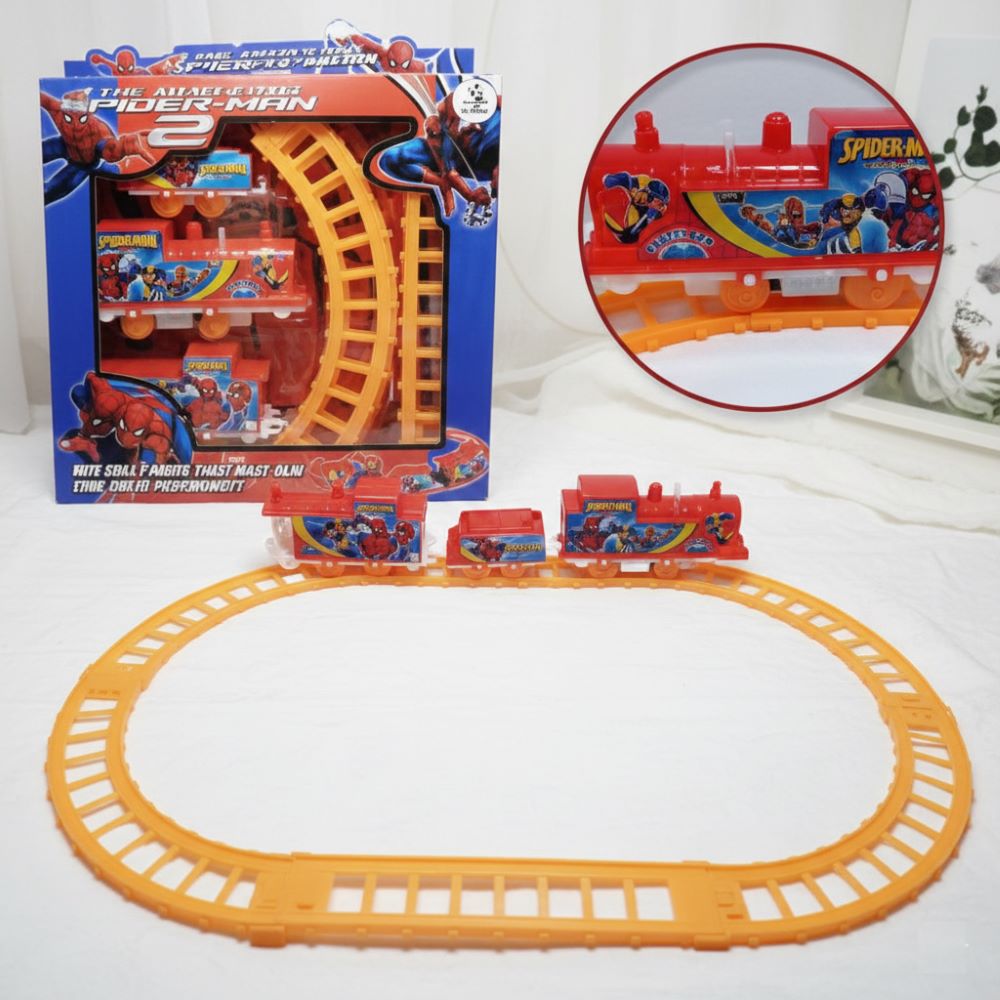 The Amazing Spiderman Train Track Set Kids Toy main