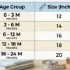 ezifit jeans infants size chart and guide
