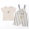 2 Piece Dungaree Set & Half Sleeve T-Shirt – 6M TO 24 M how it looks pair