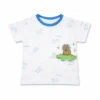 2Piece Dino & Capybara Print T-Shirt & Shorts Set - Imported shirt view