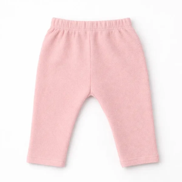 5-Piece Floral Bunny Waffle Knit Set – Cute Infants Outfit pajama view