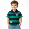 Baby Boy's Green Blue Cotton T-Shirt - Bear Patch – Imported how it looks