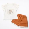 Baby Cotton T-Shirt & Shorts Outfit Set - Imported pair