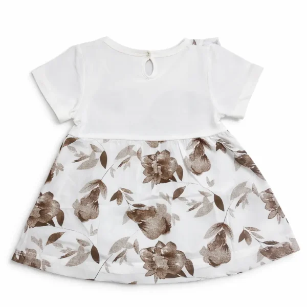 Baby Girl Floral Round Neck Summer Frock - Imported - 1 TO 5Y back