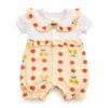 Baby Girl Fruit Print Romper with Peter Pan Collar – 6M TO 3Y romper front