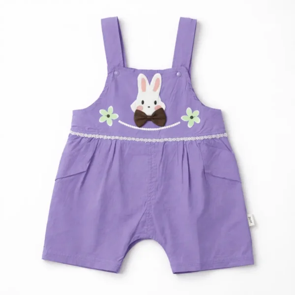 Baby Girls Bunny Top & Romper - Imported Summer Outfit romper view