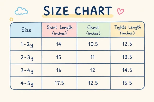 Baby Girls Floral Top & Pants for Summer (Imported) - 1 TO 5Y size chart size guide
