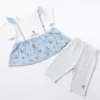 Baby Girls Floral Top & Pants for Summer - Imported Outfit complete pair