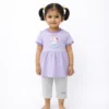 Baby Girls Tunic Top & Leggings Cotton Outfit Set - Imported how it looks