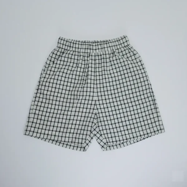 Boys Checkered 3-Piece Outfit Set – Imported Summer Outfit trousers view