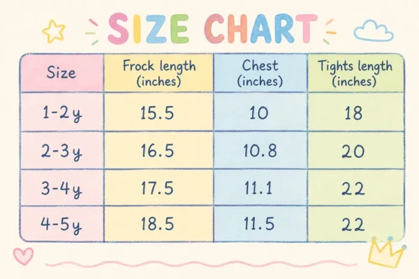 Bunny Ear Tutu Dress & Polka Dot Shirt & Tights Set - 1 TO 5Y size chart size guide